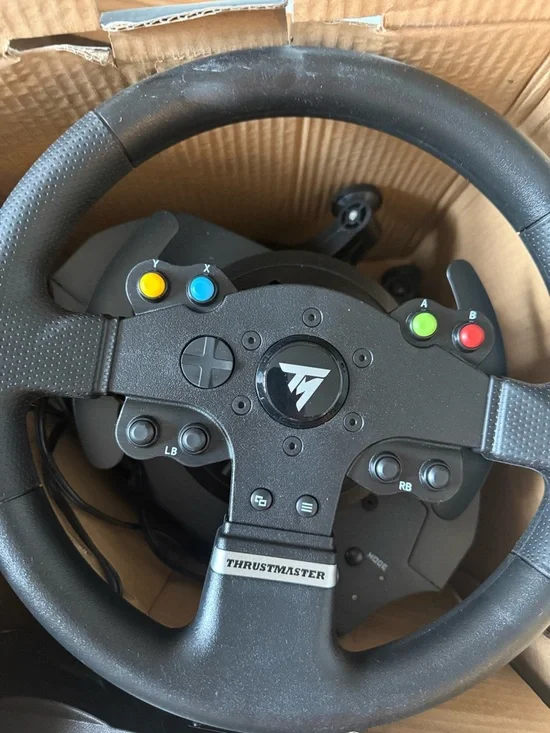 Black Racing Wheel Controller with Multi-Color Buttons - Picture 3 of 7